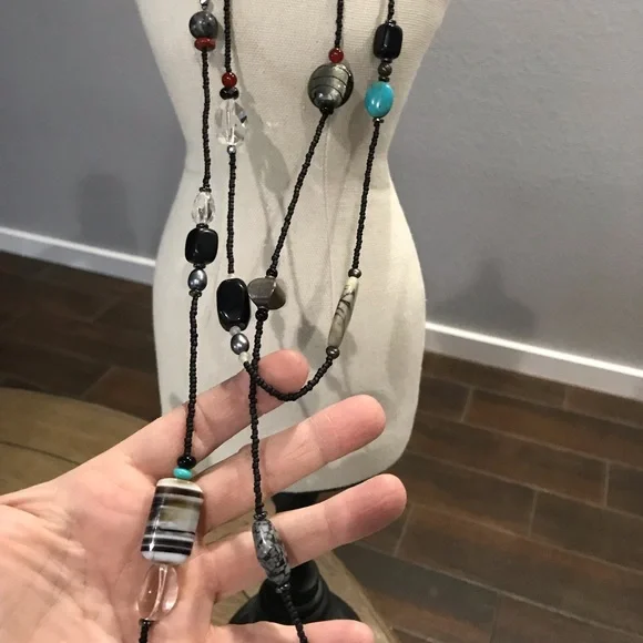 Silpada long necklace with beautiful stones - Picture 2 of 6